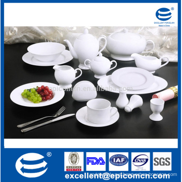 table super white round serving accessories plain white porcelain hotel ware